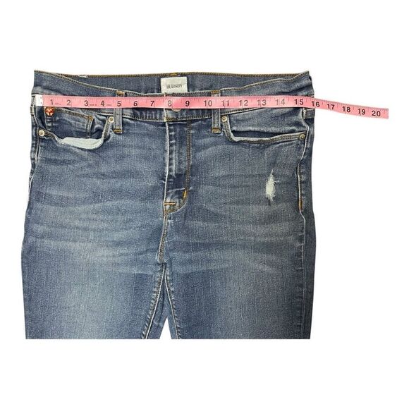 Hudson Natalie Super Skinny Jeans Size 32 Distressed Ankle Stretch Worn In - Picture 4 of 7